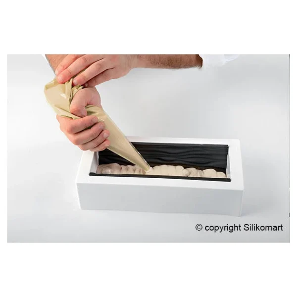 styles dernier cri Kit Moule à Bûche Et Tapis Décor Arabesque SilikoMart Professional 5