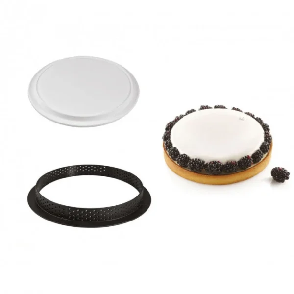 Kit Moule Silicone 1 Tarte Ø 210mm Silikomart Professional en solde 1