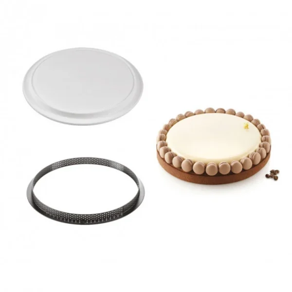 Retour Facile et Gratuit Kit Moule Silicone 1 Tarte Ø 250mm Silikomart Professional 1