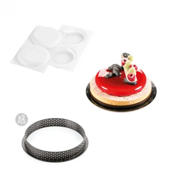 Kit Moule Silicone 2 Tartes Ø 150mm Silikomart Professional meilleur cadeau 1
