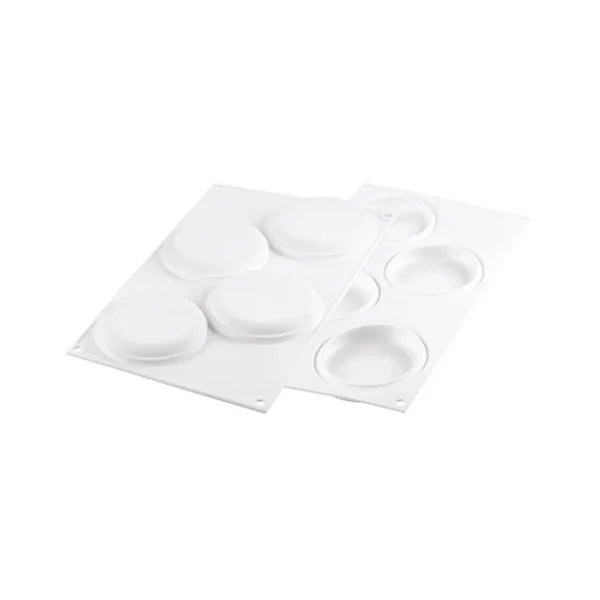 Authenticité garantie Kit Moule Silicone 4 Tartelettes Ø 100mm Silikomart Professional 5