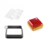 Kit Moule Silicone 6 Tartelettes Carrées 80mm Silikomart Professional ﻿soldes 11