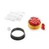 Kit Moule Silicone 6 Tartelettes Ø 80mm Paradis Silikomart Professional mode pas cher 13