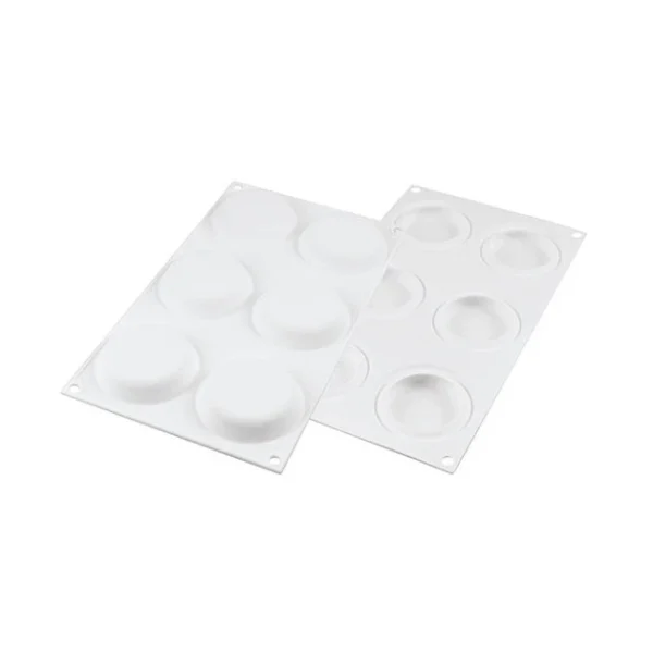 Kit Moule Silicone 6 Tartelettes Ø 80mm Silikomart Professional site pas cher 5