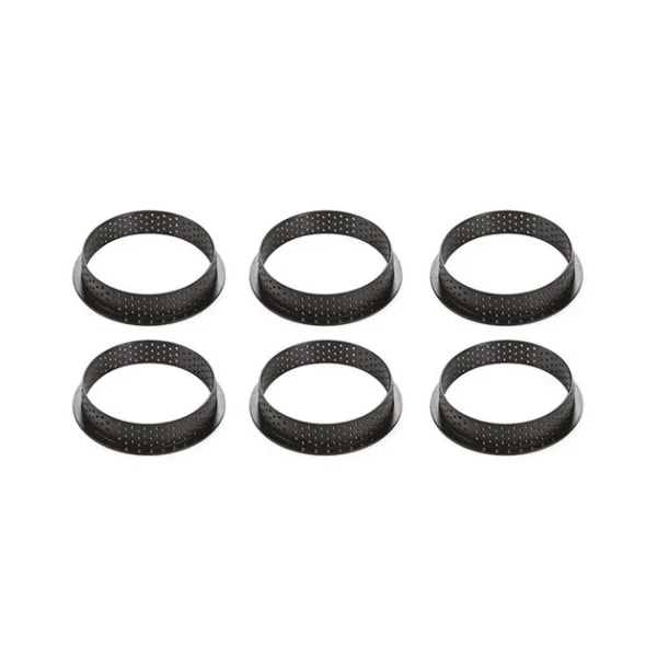 Kit Moule Silicone 6 Tartelettes Ø 80mm Silikomart Professional site pas cher 6