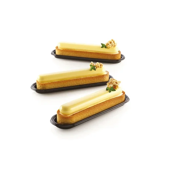 Officielle Kit Moule Silicone 6 Tartelettes Oblong 14,6 Cm Silikomart Professional 4