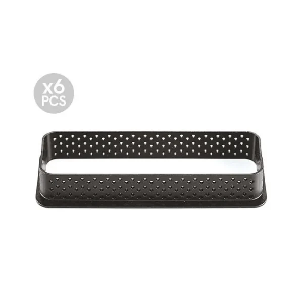soldes en ligne Kit Moule Silicone 6 Tartelettes Rectangle 120mm Silikomart Professional 6
