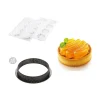 Kit Moule Silicone 8 Tartelettes Ø 80mm Saint Honoré Silikomart Professional Top ventes 14