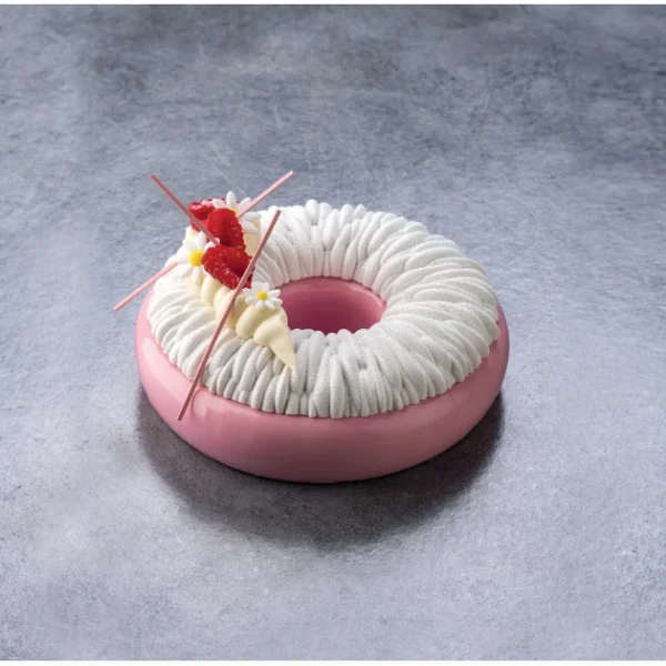 styles dernier cri Kit Moule Silicone Rond Corolla Ø 18 Cm X H 6,1 Cm Pavoni 1