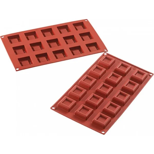 en solde MALLARD FERRIERE Moule 15 Carrés Avec Bords En Silicone 1