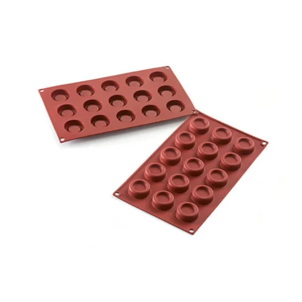 MALLARD FERRIERE Moule 15 Ronds Avec Bords En Silicone l'unique style 1