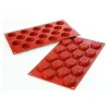 Top ventes MALLARD FERRIERE Moule 18 Mini Gaufres Rondes En Silicone 8