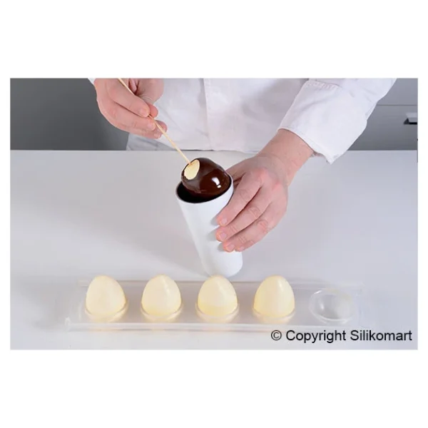 site pas cher Moule 5 Oeufs Silicone Ø 50 Mm Silikomart 4