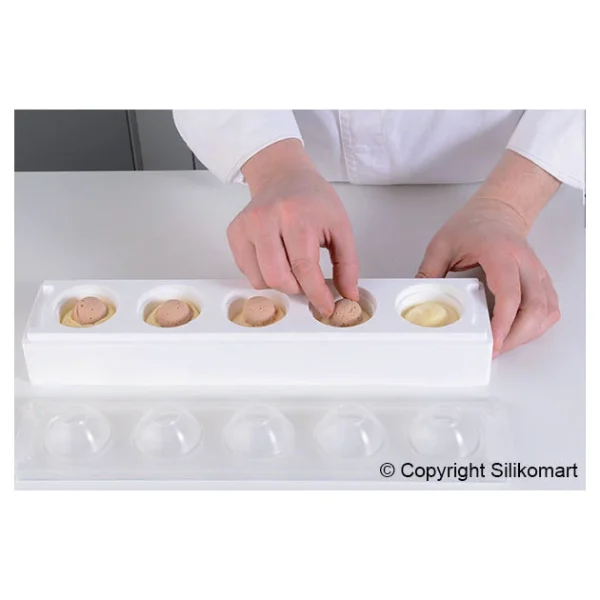 site pas cher Moule 5 Oeufs Silicone Ø 50 Mm Silikomart 5