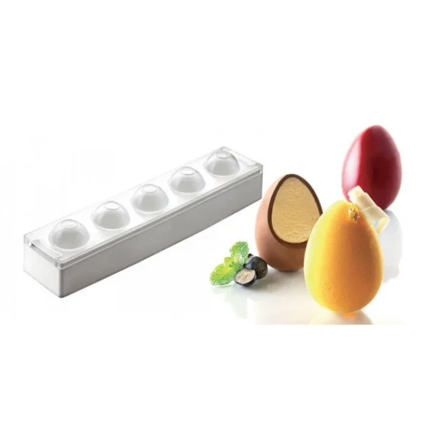 site pas cher Moule 5 Oeufs Silicone Ø 50 Mm Silikomart 1
