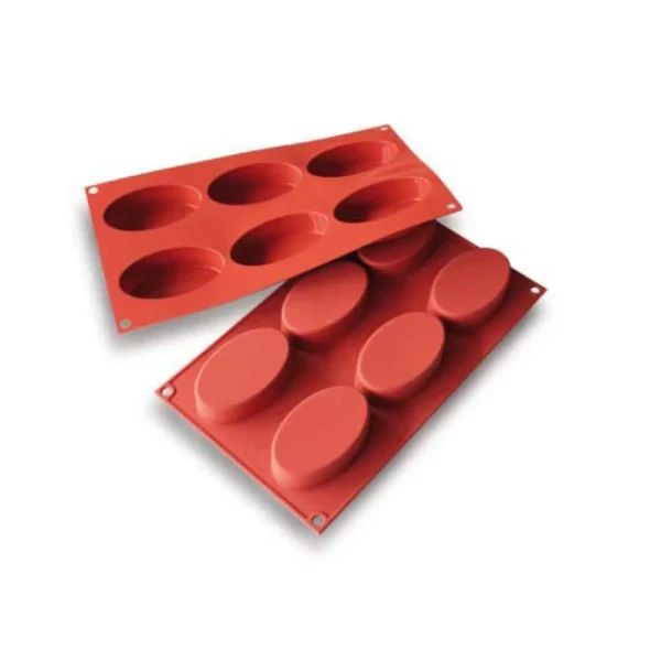 Silikomart Moule 6 Ovales En Silicone des prix incroyables 1