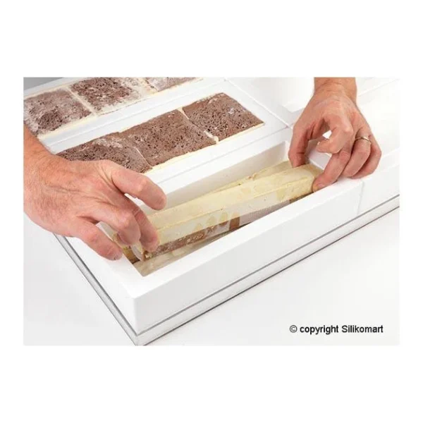 Moule à Bûche Silicone 25 Cm SilikoMart Professional en vente 5
