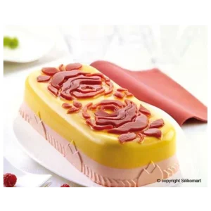 MALLARD FERRIERE Moule à Cake Silicone Avec Roses 300x145mm Meilleur Prix 6