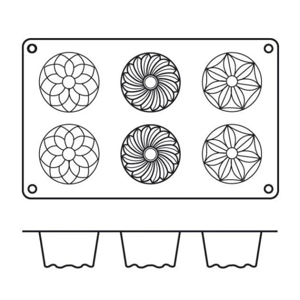 l'unique style Silikomart Moule Mini Kougloffs Assortis Professionnel En Silicone 3