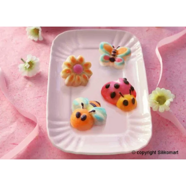 Livraison rapide MALLARD FERRIERE Moule Nature Et Animaux 8 Pièces En Silicone 3