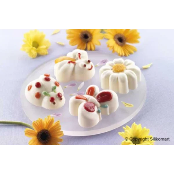 Livraison rapide MALLARD FERRIERE Moule Nature Et Animaux 8 Pièces En Silicone 4