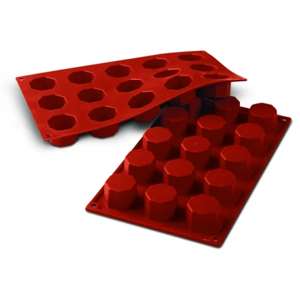 pas cher en vente Silikomart Moule Octogone Souple Professionnel En Silicone 3,8 Cm 1