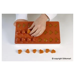 Moule Pâte De Fruit Ananas 24 Empreintes 9ml SilikoMart Professional mode pas cher 10