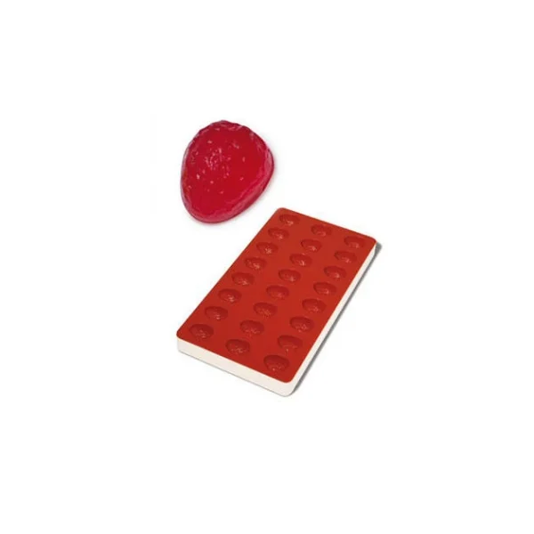 Pas Cher soldes France Moule Pâte De Fruit Fraise 24 Empreintes 10ml SilikoMart Professional 1