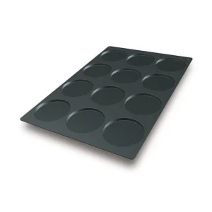 Livraison rapide Moule Silicone 12 Fonds De Tarte Biscuit Ø12 X 1 Cm 112ml SilikoMart Professional 9