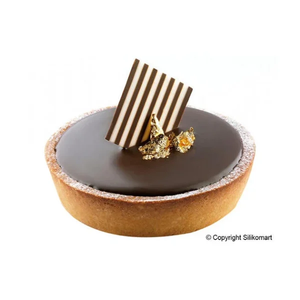 magasins pas chers Moule Silicone 12 Fonds De Tarte Biscuit Ø12 X 2,2 Cm 120ml SilikoMart Professional 3