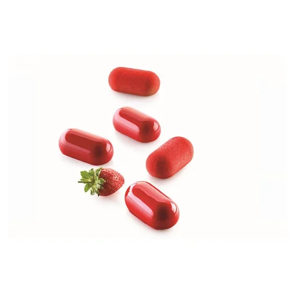 Les achats en ligne Moule Silicone 12 Minis Ovales Bombés 5,8 X 2,9 Cm 30ml SilikoMart Professional 3