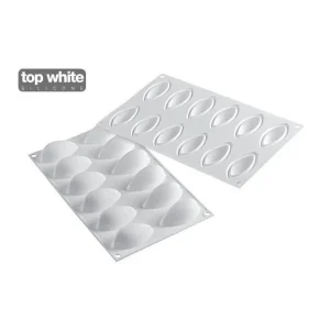 Moule Silicone 12 Quenelles 6,3 X 2,9 Cm 24ml SilikoMart Professional ultratendance 13