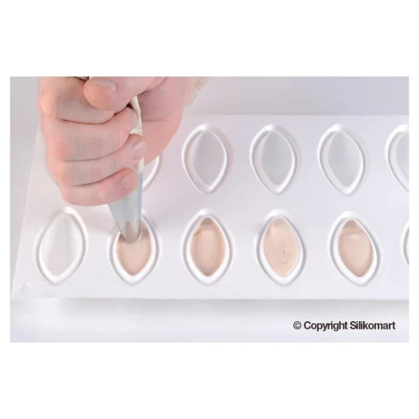 Moule Silicone 12 Quenelles 6,3 X 2,9 Cm 24ml SilikoMart Professional ultratendance 6