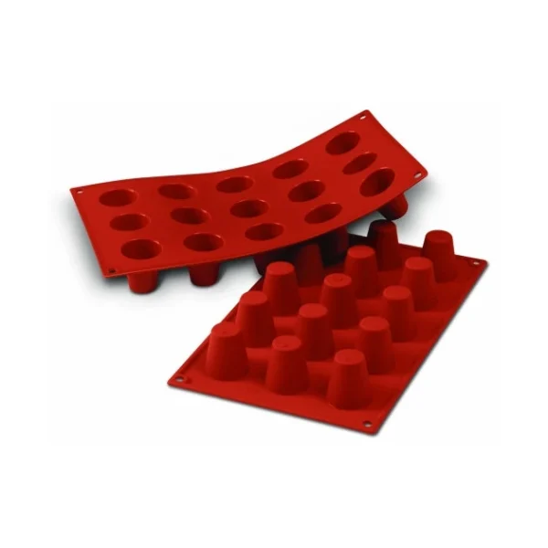 authentiques Moule Silicone Babas 3,5 Cm X H 3,8 Cm (x15) Silikomart 1