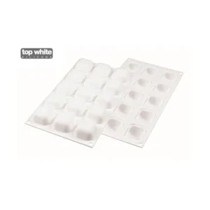 Satisfait ou Remboursé Moule Silicone 15 Carrés Bombés 4 X 4 Cm 30ml SilikoMart Professional 9