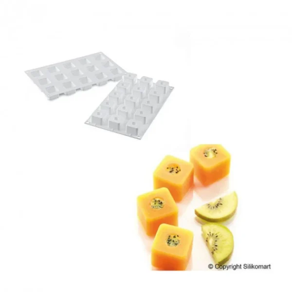 Authenticité garantie Moule Silicone 15 Sushis Makis 3,5 X 3,5 Cm 26ml SilikoMart Professional 1