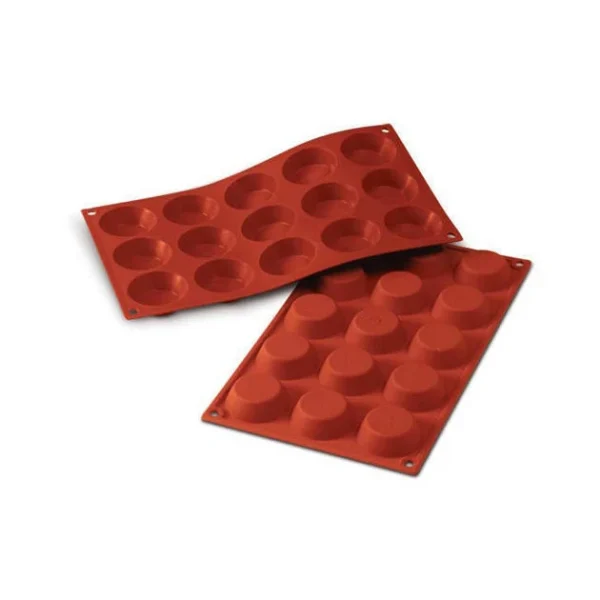 Moule Silicone 15 Tartelettes 5 Cm X H 1,5 Cm Silikomart se précipiter pour acheter 1