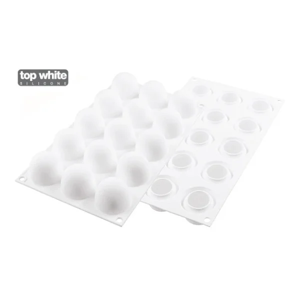 Moule Silicone 15 Truffes Ø 4,2 Cm Silikomart Professional marques pas cher 4