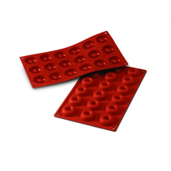 Moule Silicone Savarins 4,1 Cm X H 1,2 Cm (x18) Silikomart magasin 1