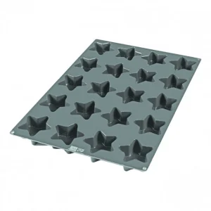marques de renommée Moule Silicone 20 Etoiles Ø9,5 X 7 Cm 135ml SilikoMart Professional 9
