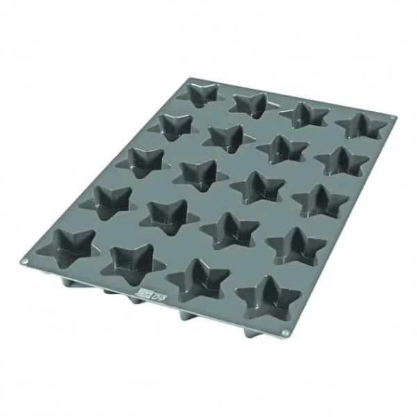 marques de renommée Moule Silicone 20 Etoiles Ø9,5 X 7 Cm 135ml SilikoMart Professional 4