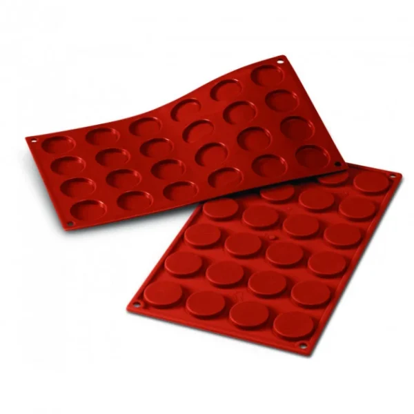 meilleur cadeau Moule Silicone 24 Florentins 3,5 Cm X H 0,5 Cm Silikomart 1