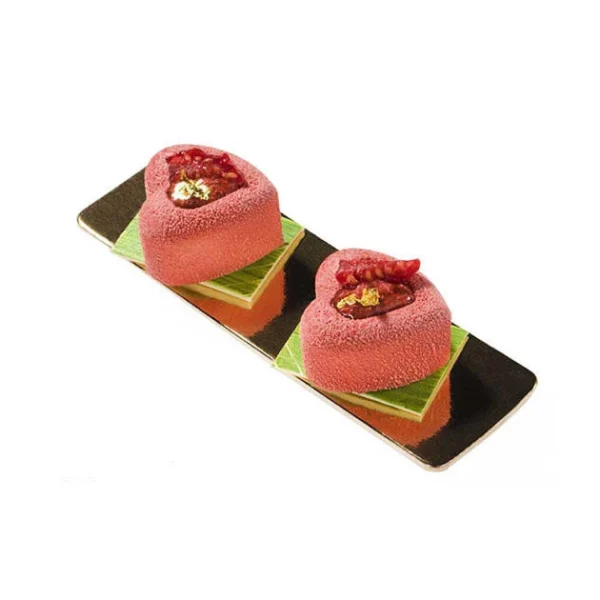 Protections acheteurs Moule Silicone Savarins Coeurs 3,7 X 3,6 Cm (x24) Silikomart 3