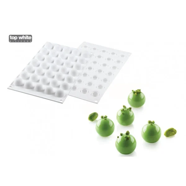 Moule Silicone 35 Mini Truffes Ø 2,2 Cm Silikomart Professional soldes pas cher 1