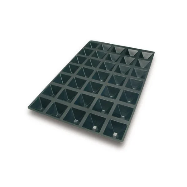 magasin pas cher Moule Silicone 35 Pyramides 6,5 X 6,5 X 3,5 Cm 61ml SilikoMart Professional 4