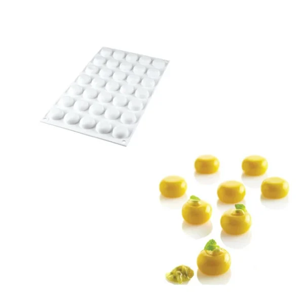 ultratendance Moule Silicone 35 Rond Bombé 5ml SilikoMart Professional 1