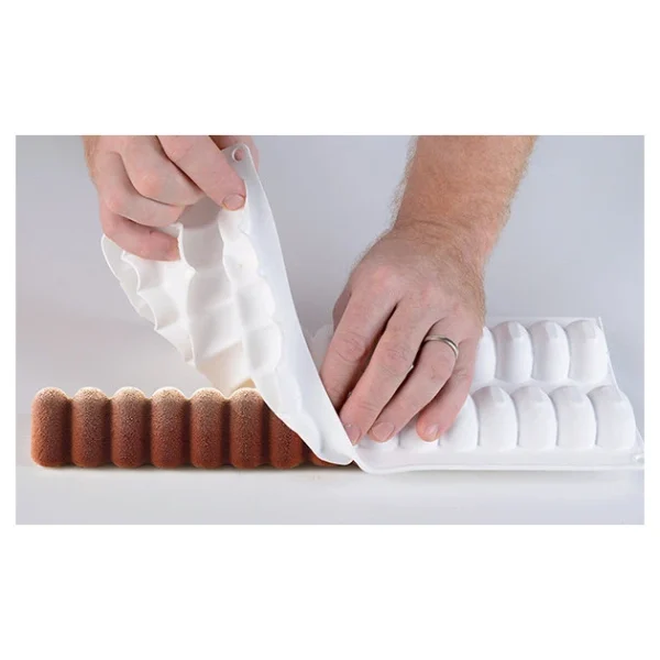 mode Moule Silicone 4 Bûches Trilogy 37cm Silikomart Professional 4