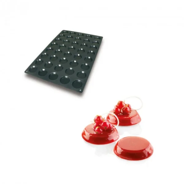 Moule Silicone 40 Florentins Ø6 X 1,1 Cm 25ml SilikoMart Professional achat 1