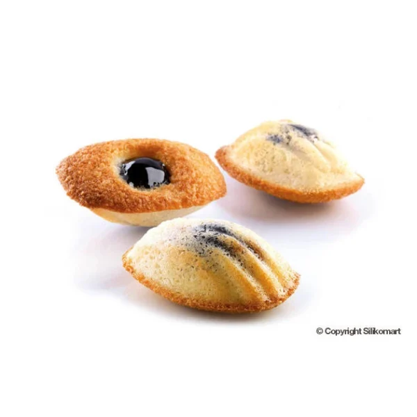 boutique en france Moule Silicone 44 Madeleines 7,7 X 4,4 X 1,8 Cm 32ml SilikoMart Professional 3