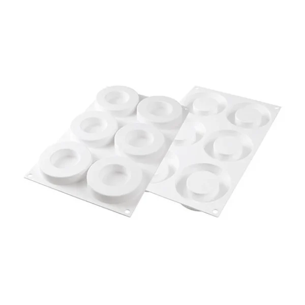 l'unique style Moule Silicone 6 Anneaux Ring 79 Ml Silikomart Professional 4